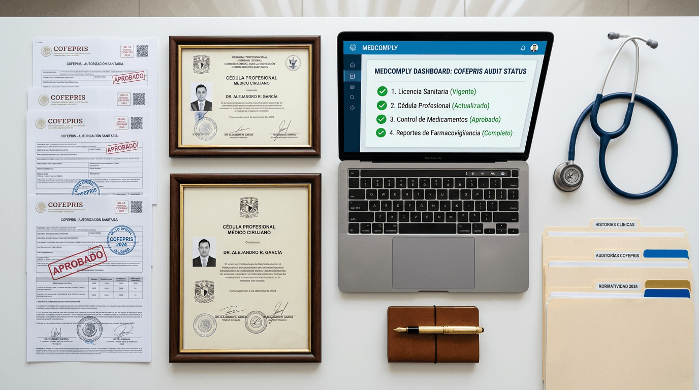 Documentación regulatoria COFEPRIS organizada