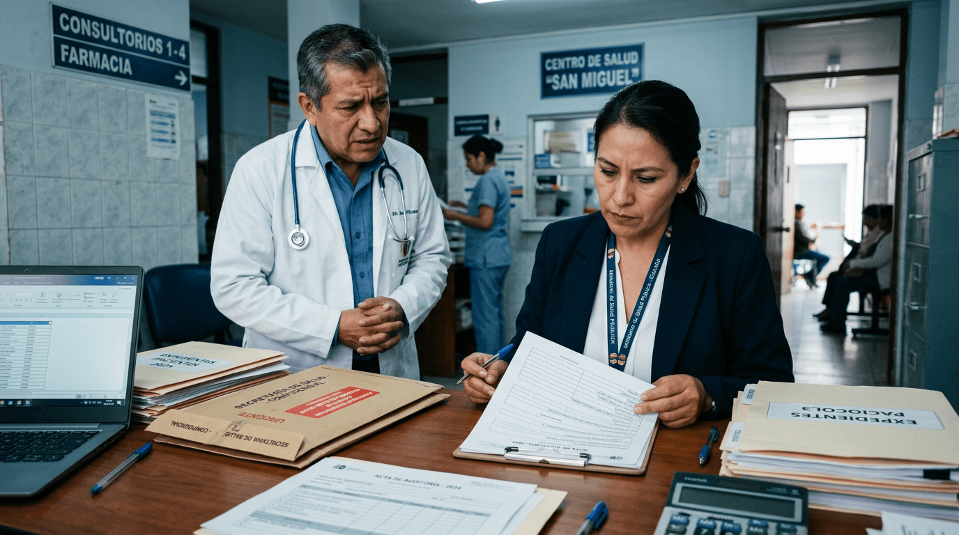 Verificación sanitaria de COFEPRIS en consultorio médico